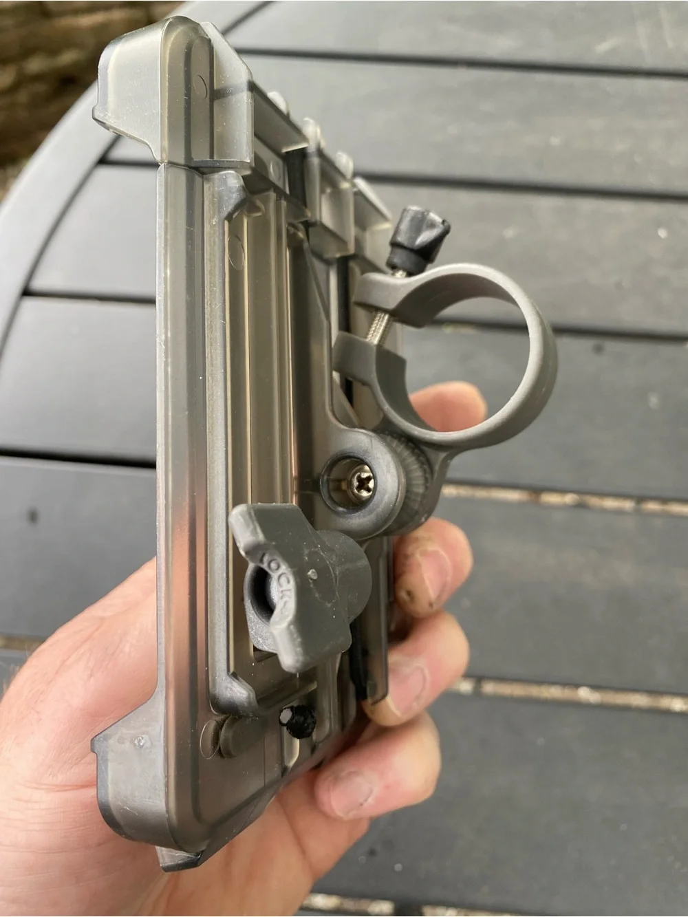 Clear Plastic Cell Phone Mount For Bicycle Handlebars